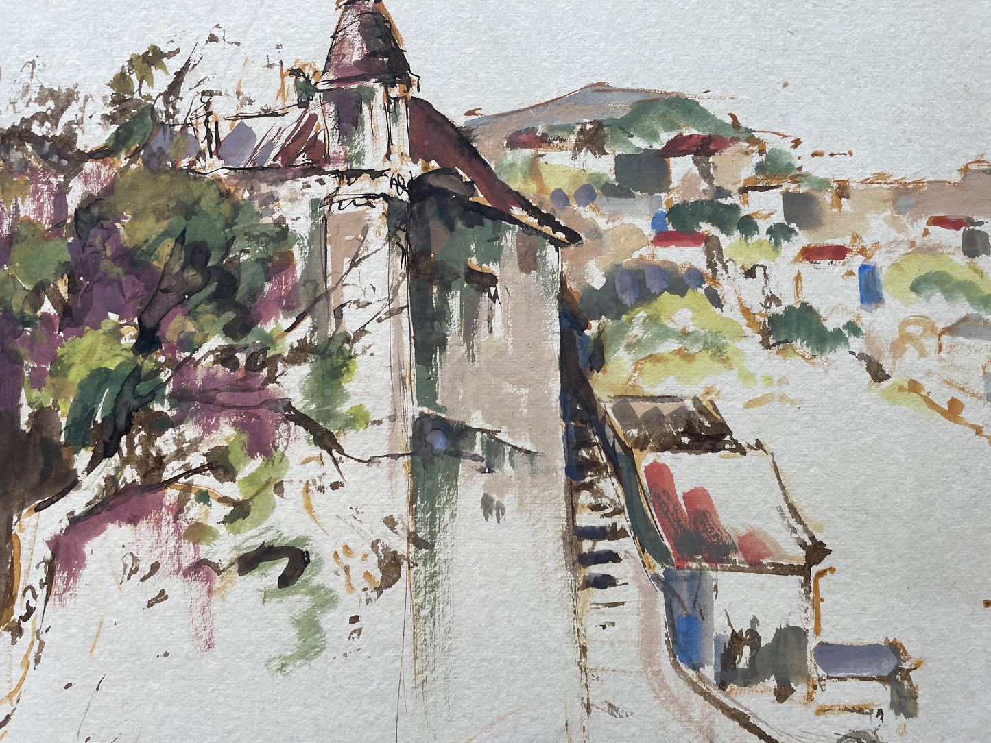 Untitled Watercolour on Paper attributed to Filippo De Pisis