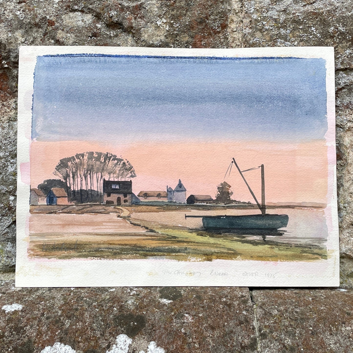 The Causeway Bosham Watercolour on Paper by Ronald Birch