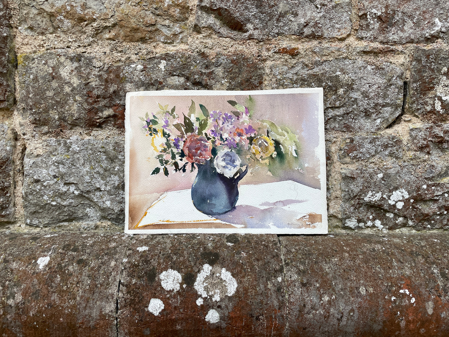 Indigo Jug Still Life by Anthony J. Avery