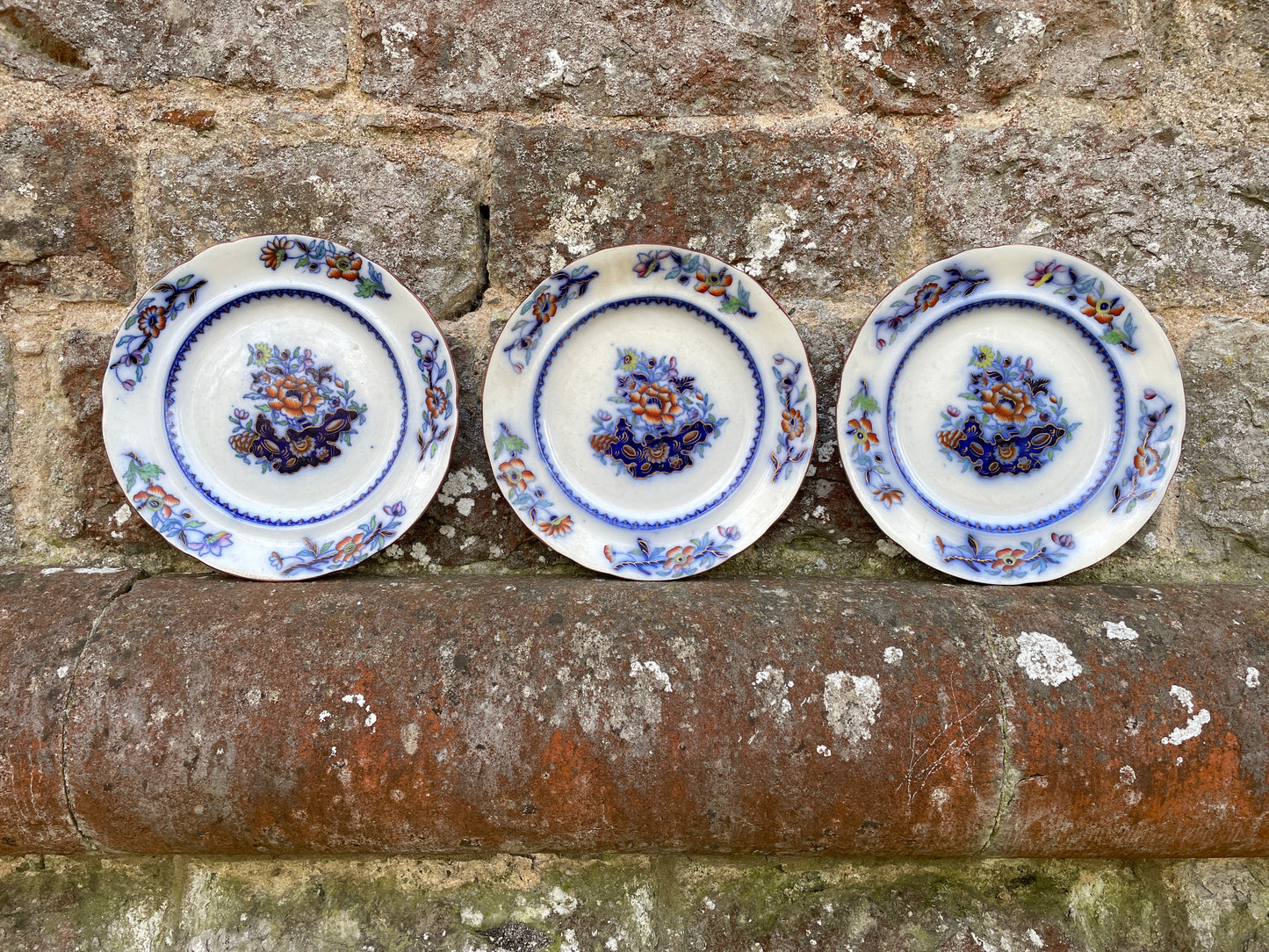 Trio of 19th Century Spode Decorative Wall Plates