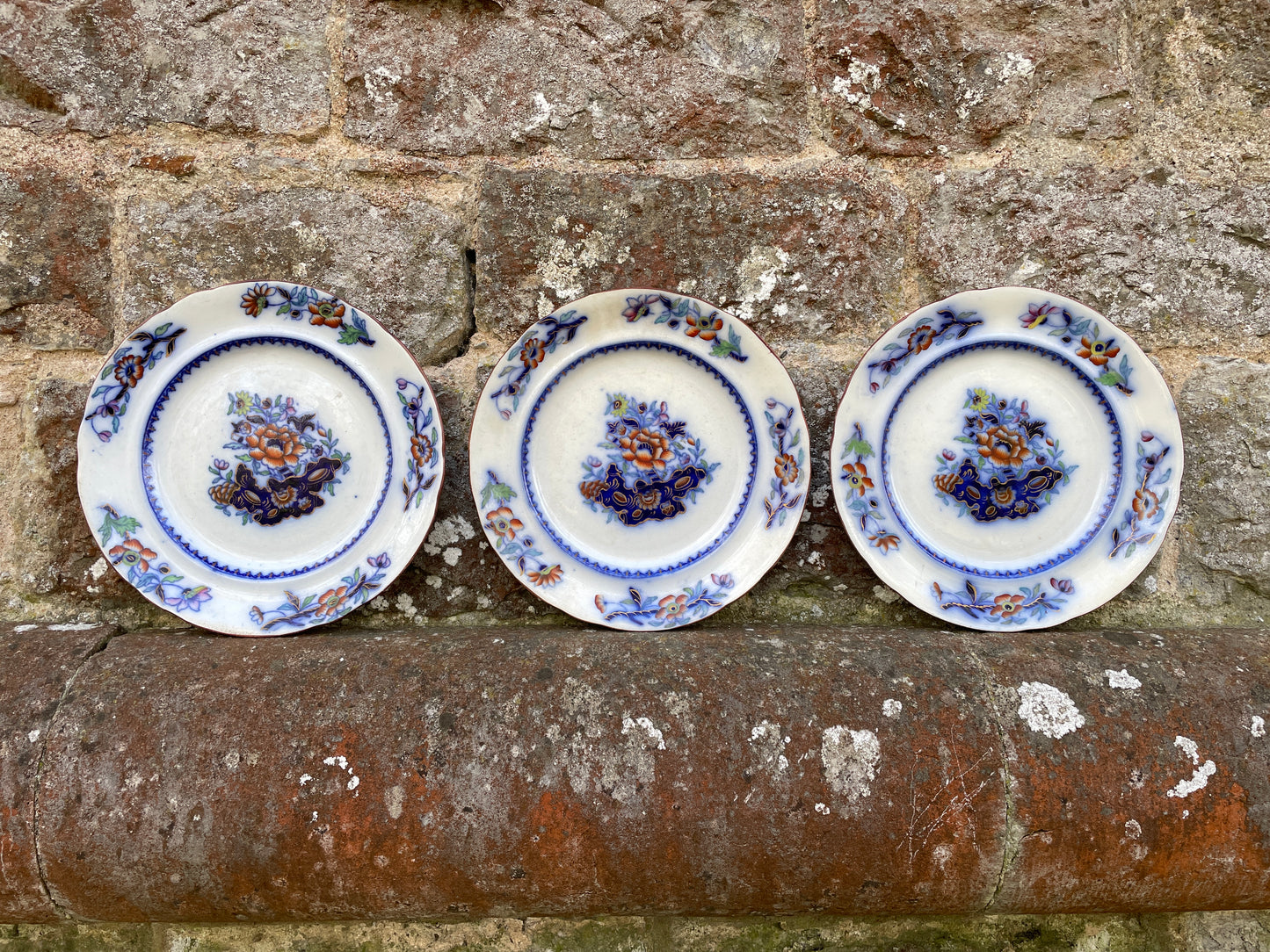Trio of 19th Century Spode Decorative Wall Plates
