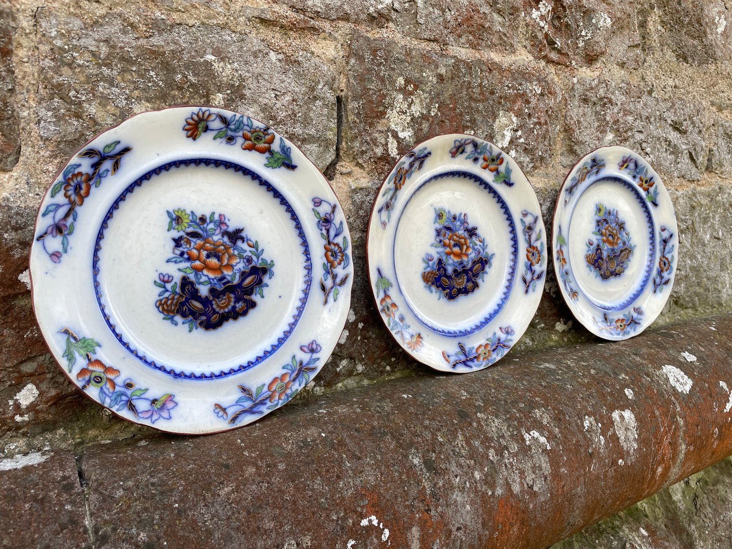Trio of 19th Century Spode Decorative Wall Plates