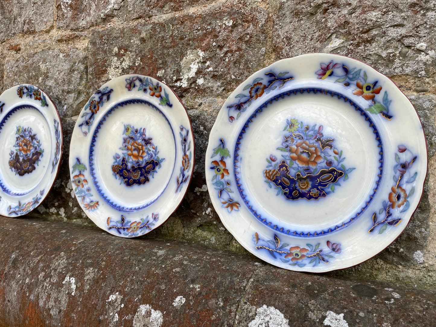 Trio of 19th Century Spode Decorative Wall Plates