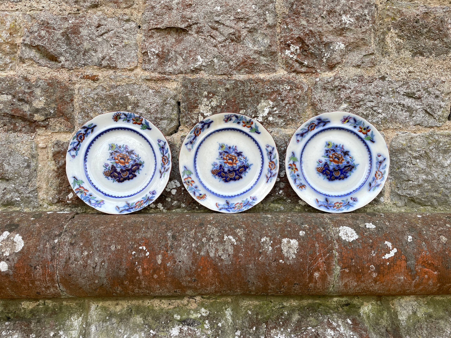 Trio of 19th Century Spode Decorative Wall Plates