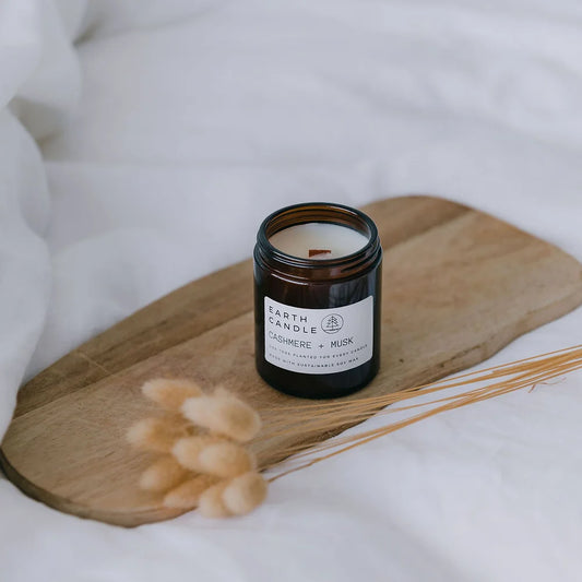 Cashmere & Musk Wooden Wick Candle