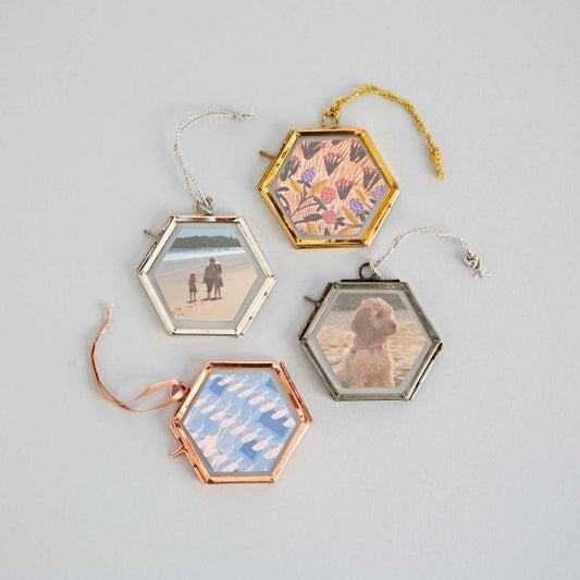 Hexagonal Hanging Mini Photo Frame