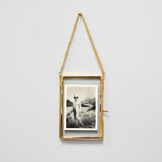 Small Hanging Photo Frame Gold